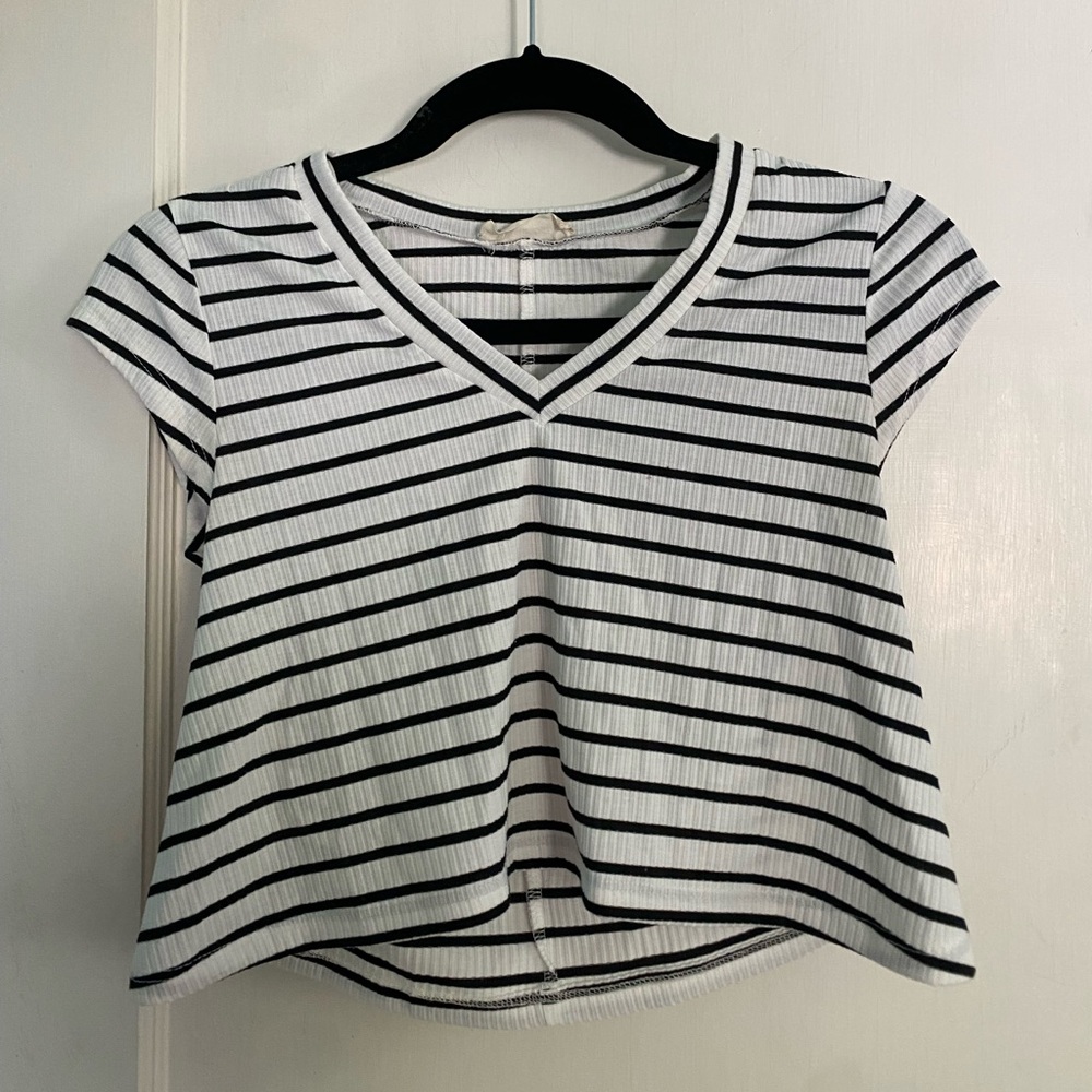 ALTAR’D STATE Cropped Striped Tee